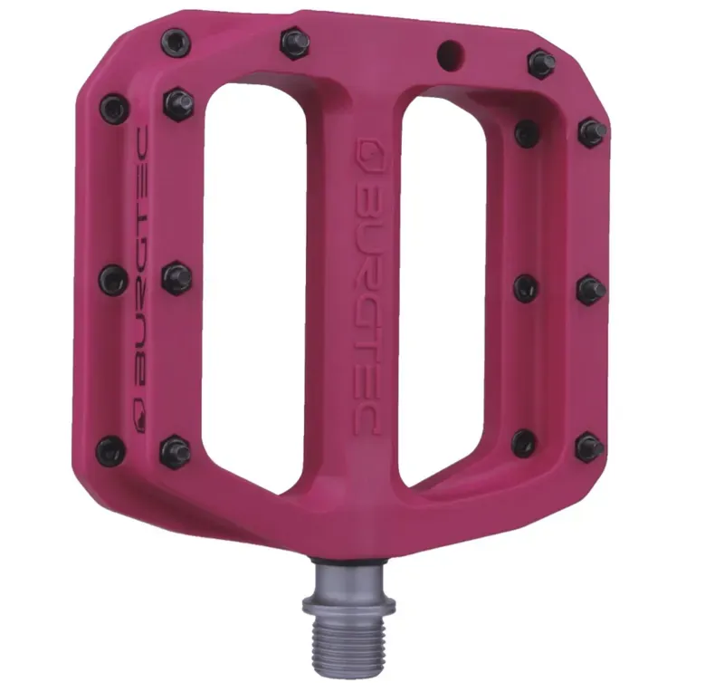 Burgtec MK4 Composite 9/16-inch Flat Pedals in Purple Rain
