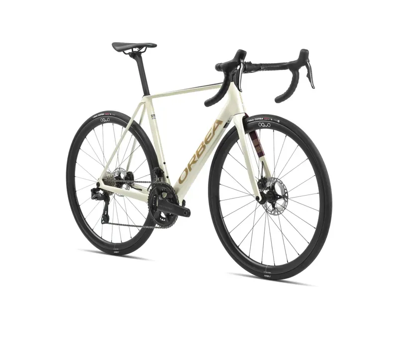 Orbea Orca M35 Road Bike In White Burgundy/Vulca-2