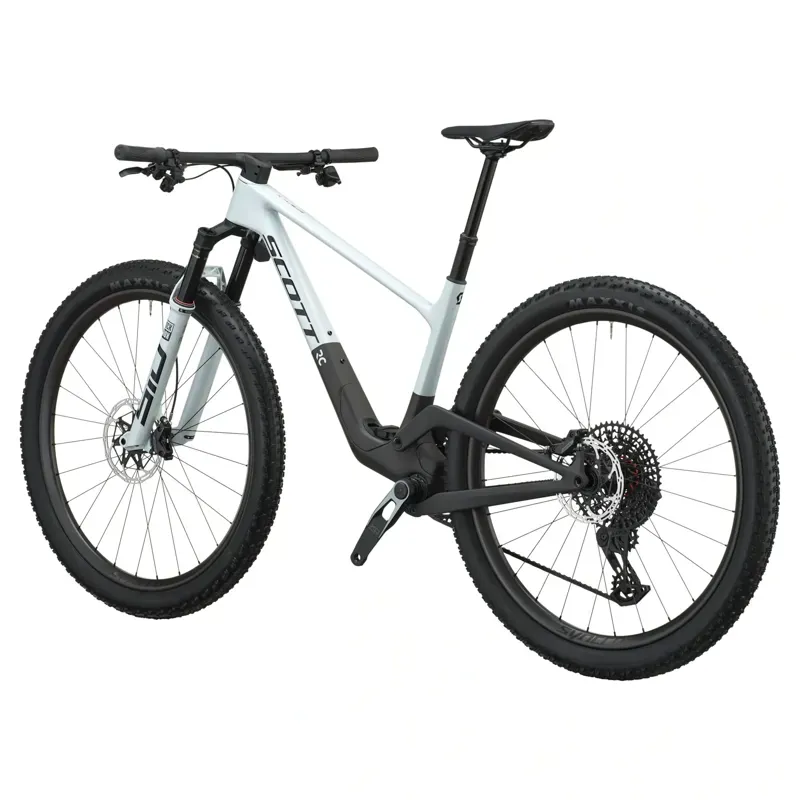 Scott Spark RC World Cup XC Mountain Bike in Cumulus White/Carbon Black-2