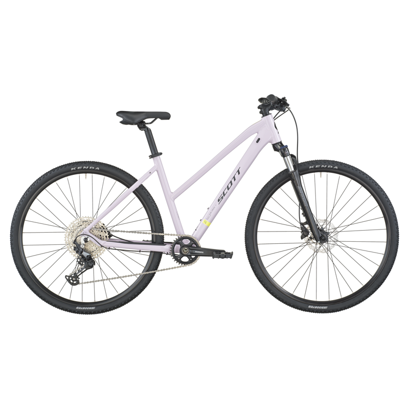 Scott Sub Cross 10 Slope Hybrid Bike in Violet Pink