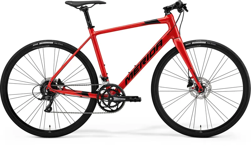 2021 Merida Speeder 200 Hybrid Bike in Red