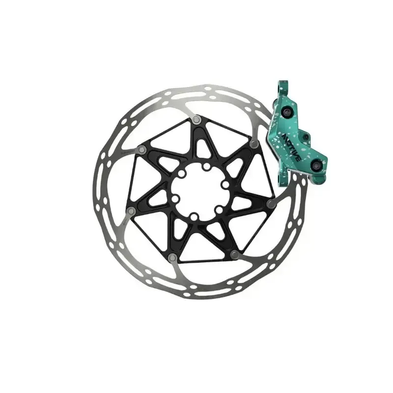SRAM Motive Ultimate Stealth Disc Brake Set LE in Teal Splatter-5