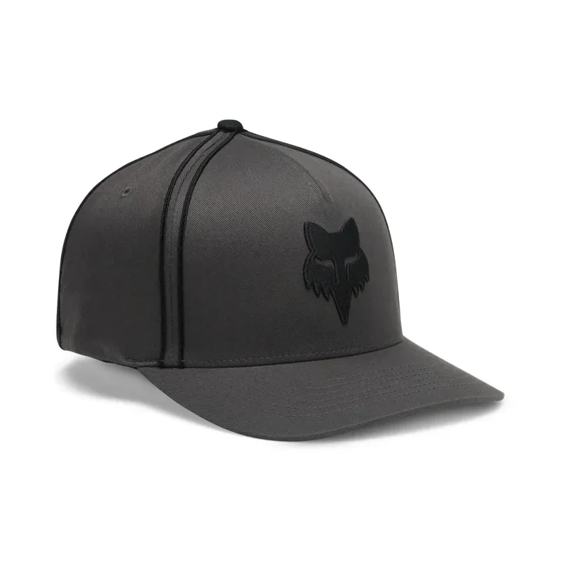 Fox Bend Flexfit Hat in Dark Shadow Grey