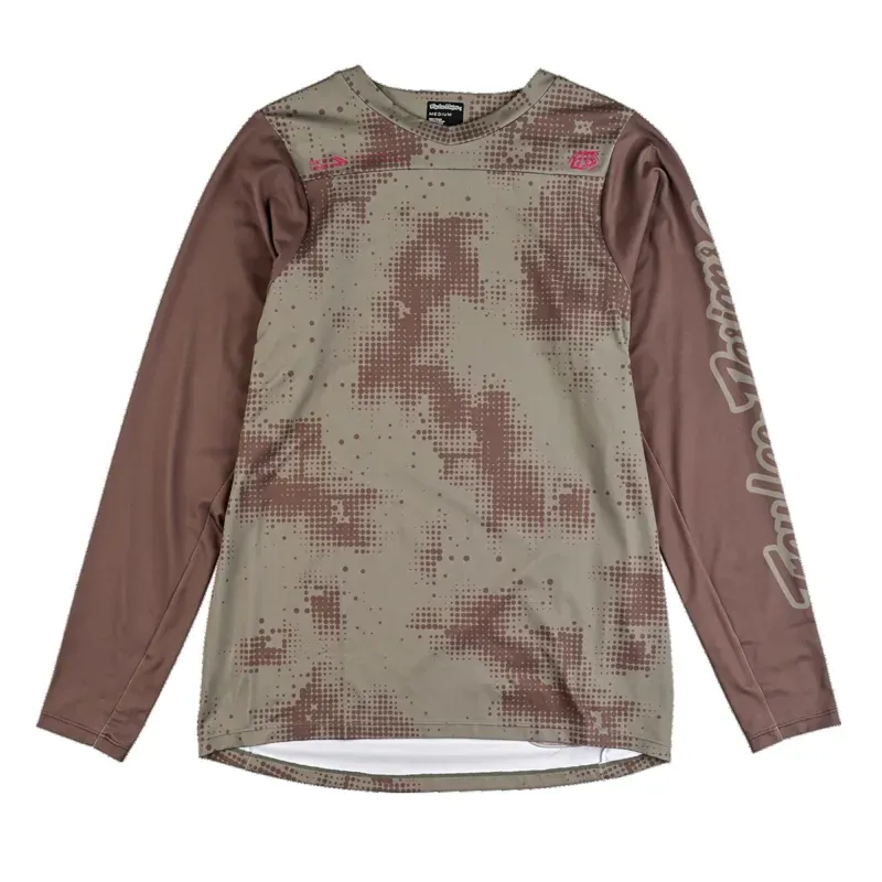 Troy Lee Designs Skyline Chill Long Sleeve Jersey In Scattered/Olive