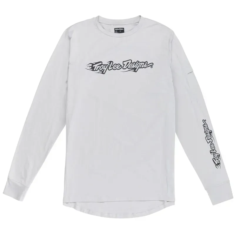 Troy Lee Designs Ruckus Long Sleeve Ride Tee In Burn Out - Mist