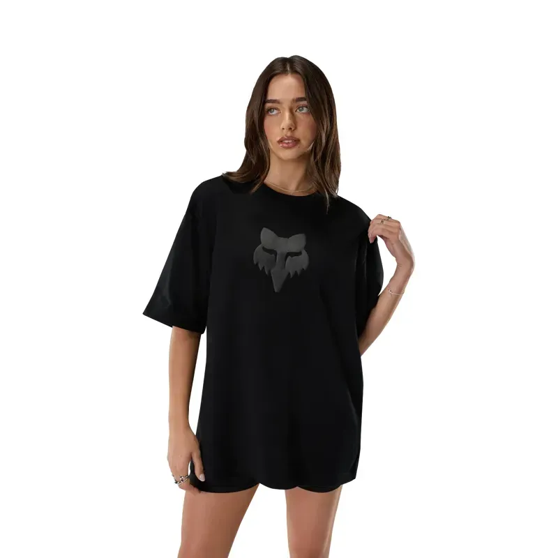 Fox Head Heavyweight Short Sleeve T-Shirt in Black-4