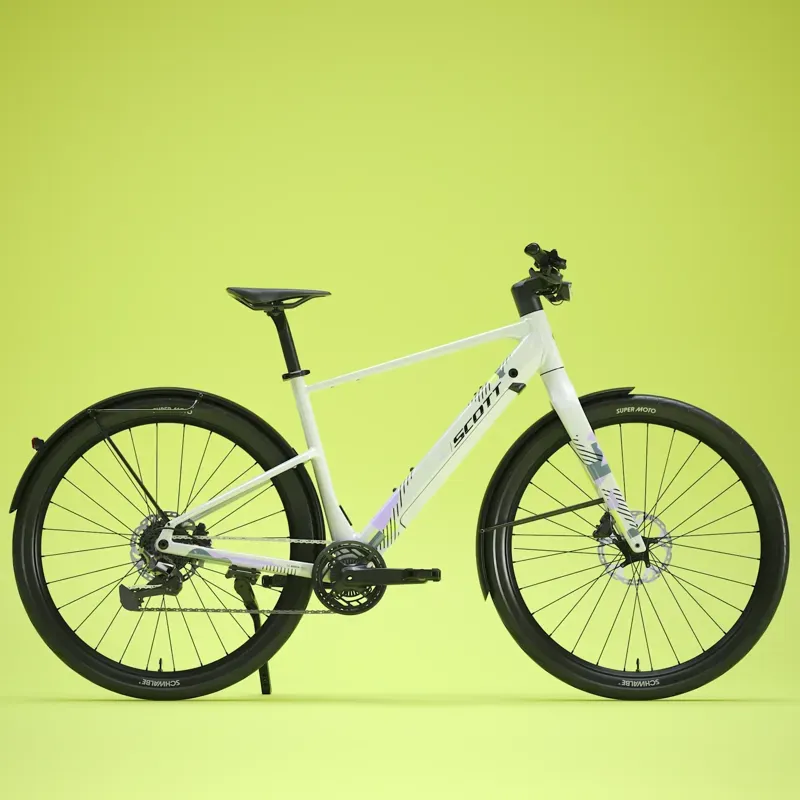 Scott Sweep 10 E-Hybrid Bike in Signal White-3