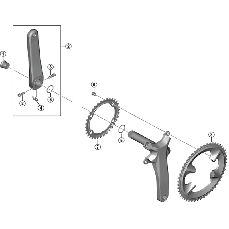 Shimano Spares FC6800 Crank Arm Fixing Bolt-1